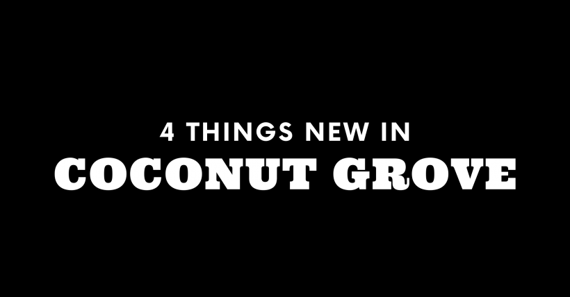 4 Things New in Coconut Grove!